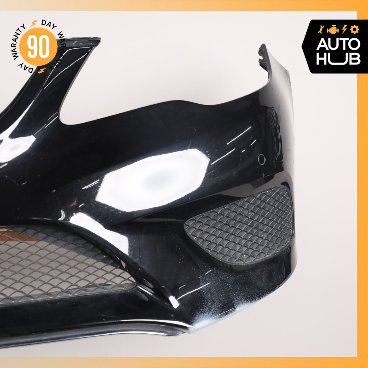 14-17 Mercedes W207 E350 E550 Base Front Bumper Cover Assembly Black OEM - photo 6