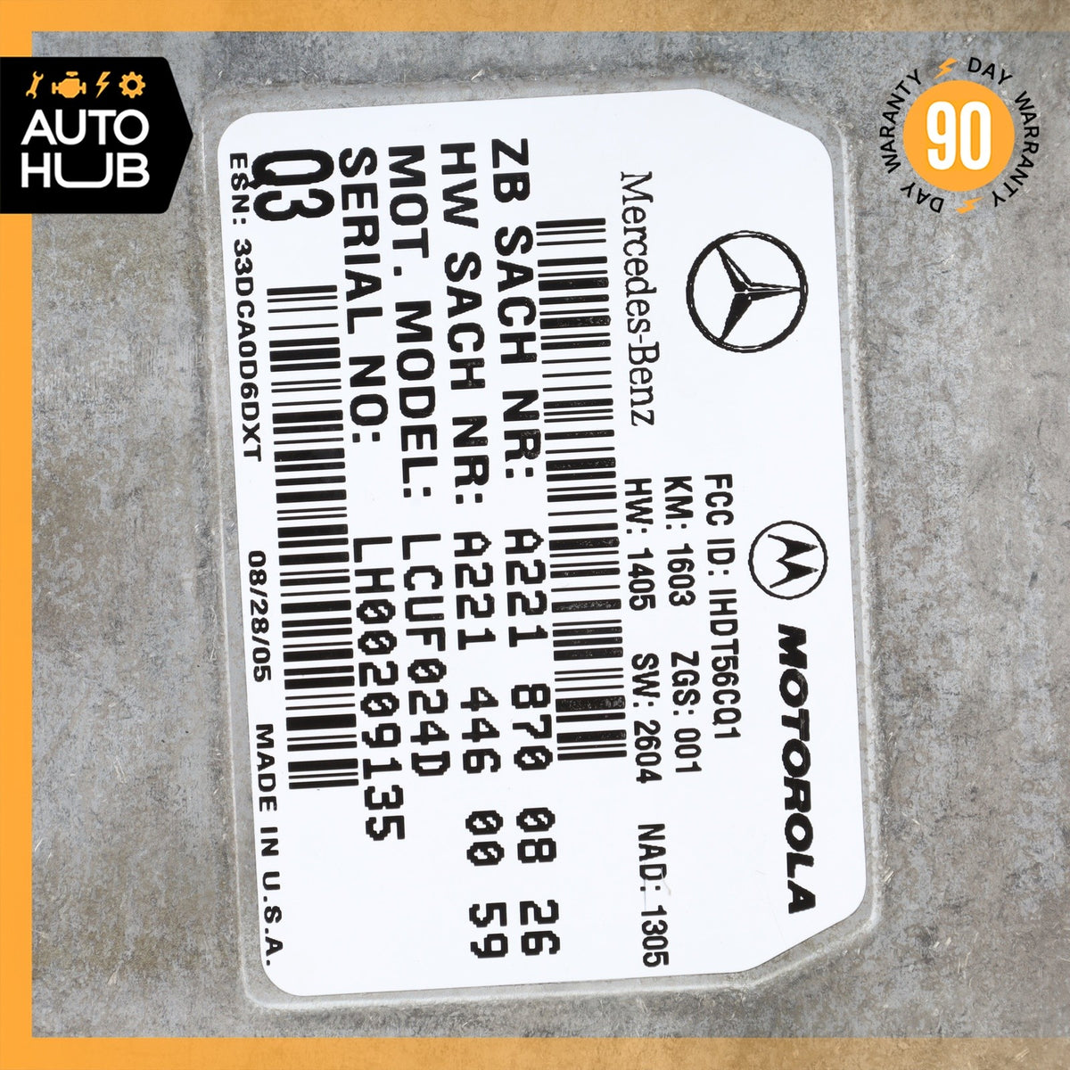Mercedes R171 SLK350 CLS500 S550 GL450 Voice Communication Control Module OEM - photo 8