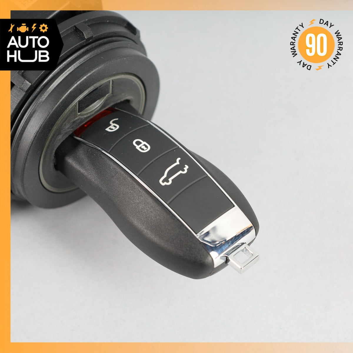 Porsche Panamera 970 Hybrid S Start Ignition Switch Module w/ Key OEM - photo 2