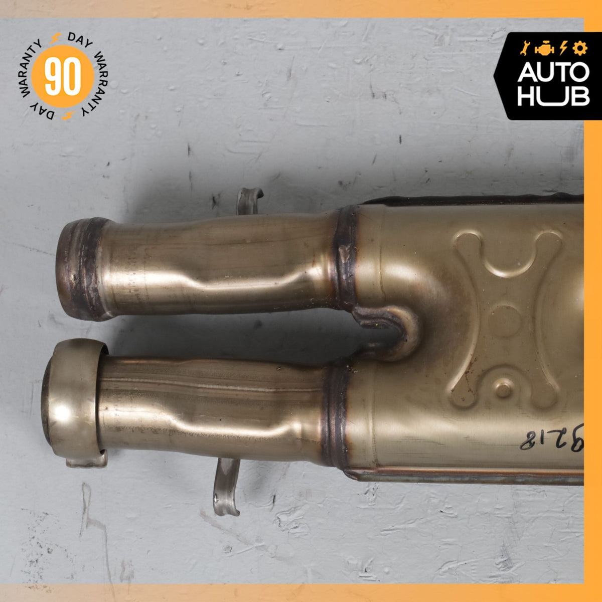 11-14 Mercedes W221 S550 Engine Exhaust Downpipe Resonator Set 2214907336 OEM - photo 2