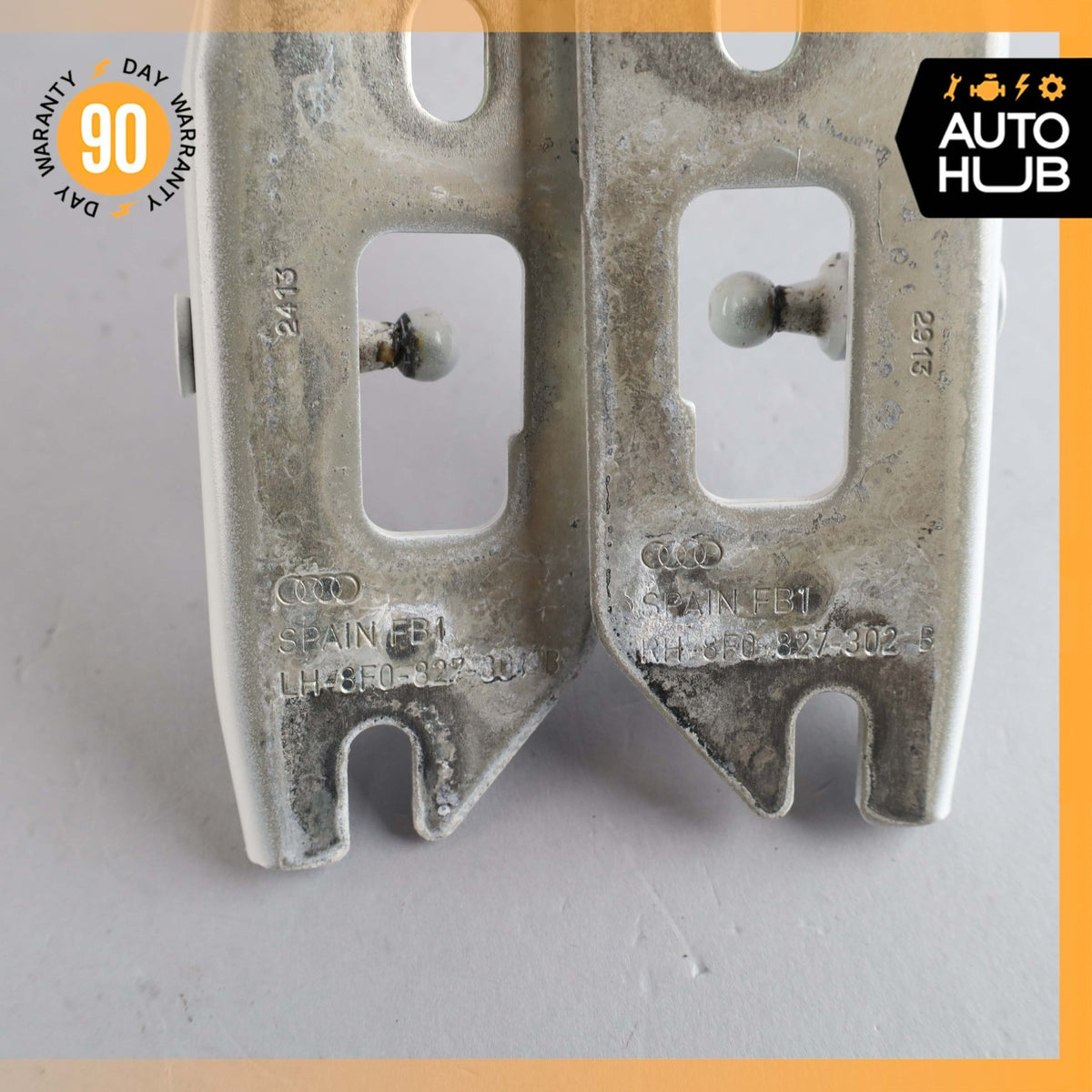 Audi S5 Convertible Trunk Boot Left & Right Lid Hinge Set White OEM - photo 8