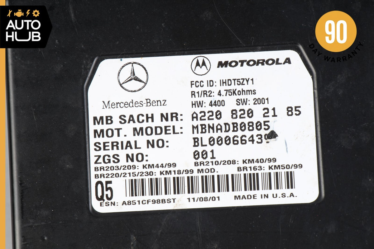 00-06 Mercedes R230 SL500 CL500 Voice Command Control Module 2208202185 OEM 58k - photo 8