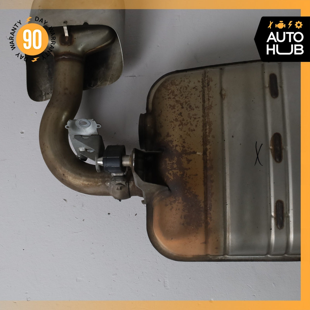 11-14 Porsche Cayenne 958 Hybrid S Dual Exhaust Mufflers Tips Assembly OEM - photo 14