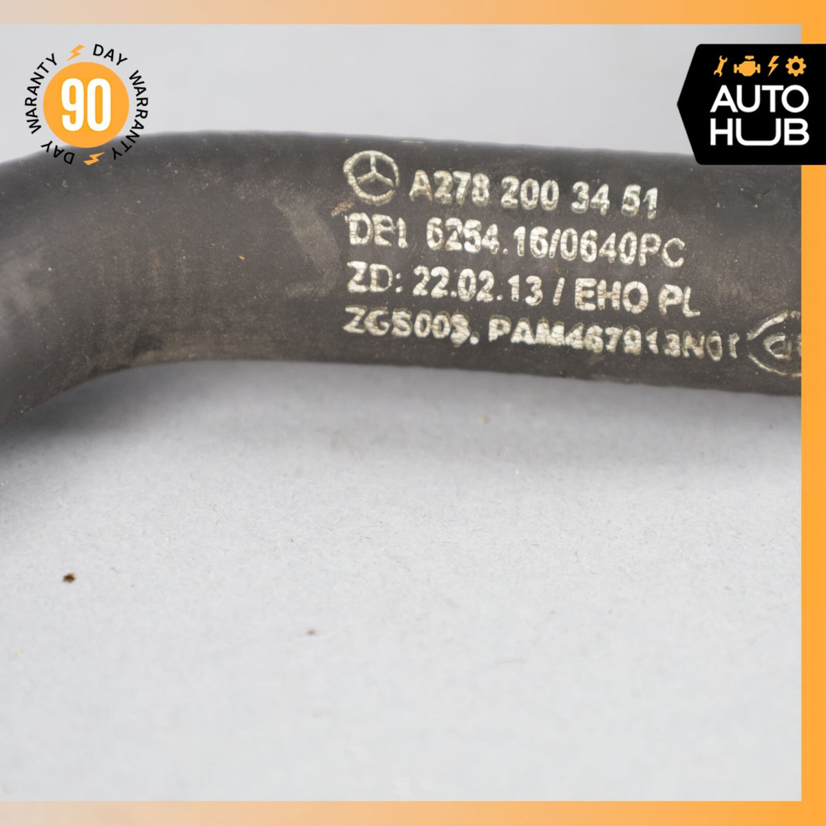 2014 Mercedes W218 CLS550 Engine Radiator Coolant Hose Pipe 2782003451 OEM - photo 5