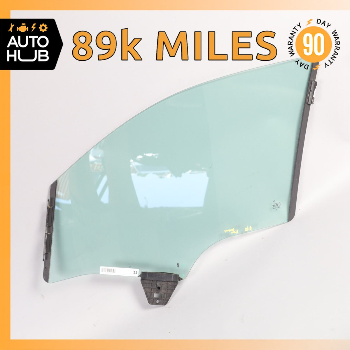 10-16 Porsche Panamera 970 Hybrid S Door Window Glass Front Right Side OEM 89k - photo 1