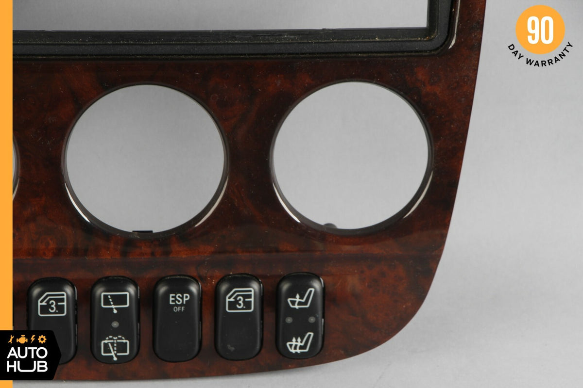 02-05 Mercedes W163 ML320 ML350 ML500 Center Console Trim Bezel Wood OEM - photo 4