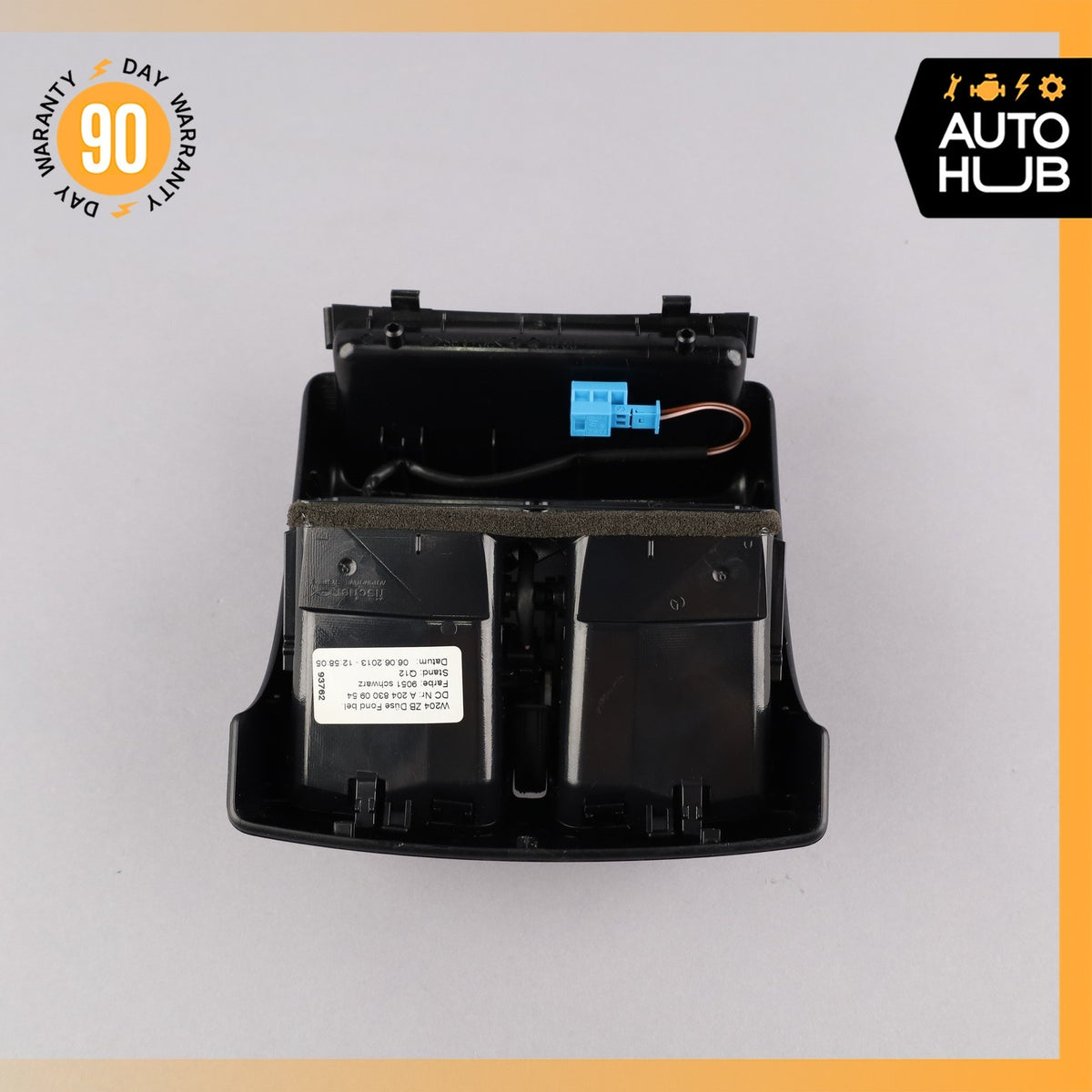08-17 Mercedes W204 C250 E350 Rear Center Console AC Air Vent Trim Black OEM - photo 9