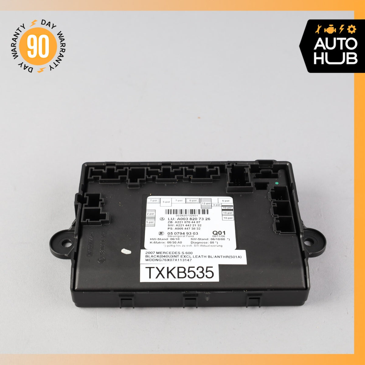 07-13 Mercedes W221 S600 S550 Rear Right or Left Side Door Control Module OEM - photo 1