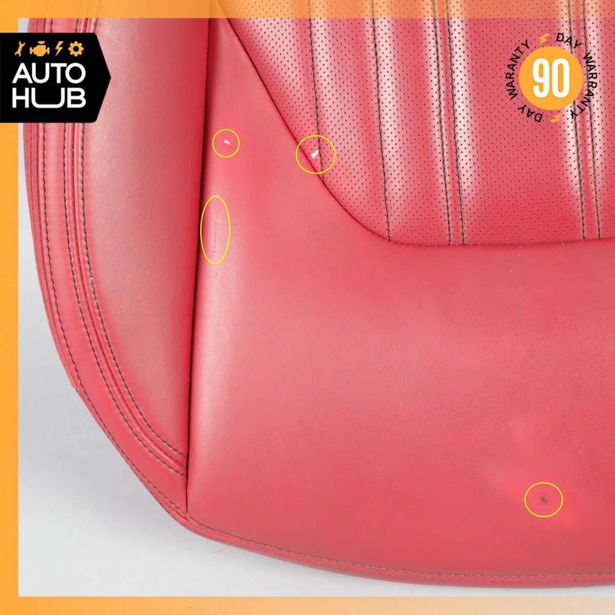 17-22 Maserati Levante S M161 Front Left Lower Bottom Seat Cushion Red OEM 26k - photo 5