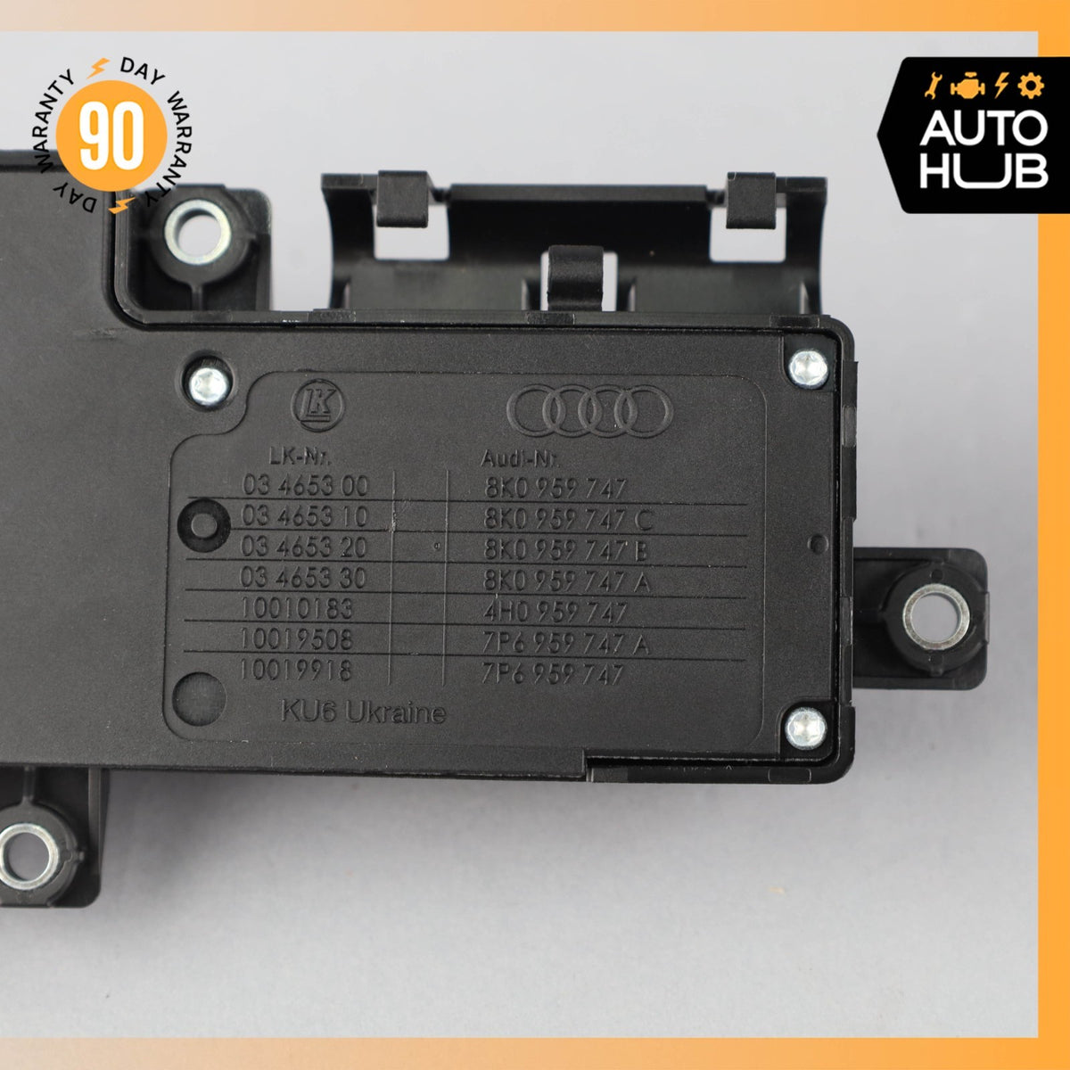 Audi S5 Front Left Side Power Seat Control Lumbar Switch Black OEM - photo 9