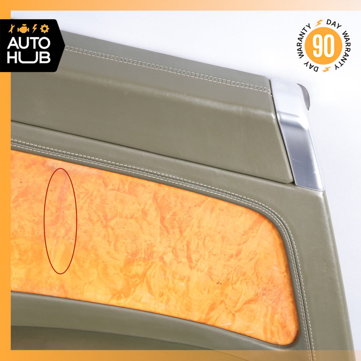 03-10 Bentley Continental GT Rear Left Driver Side Interior Door Panel Green OEM - photo 8