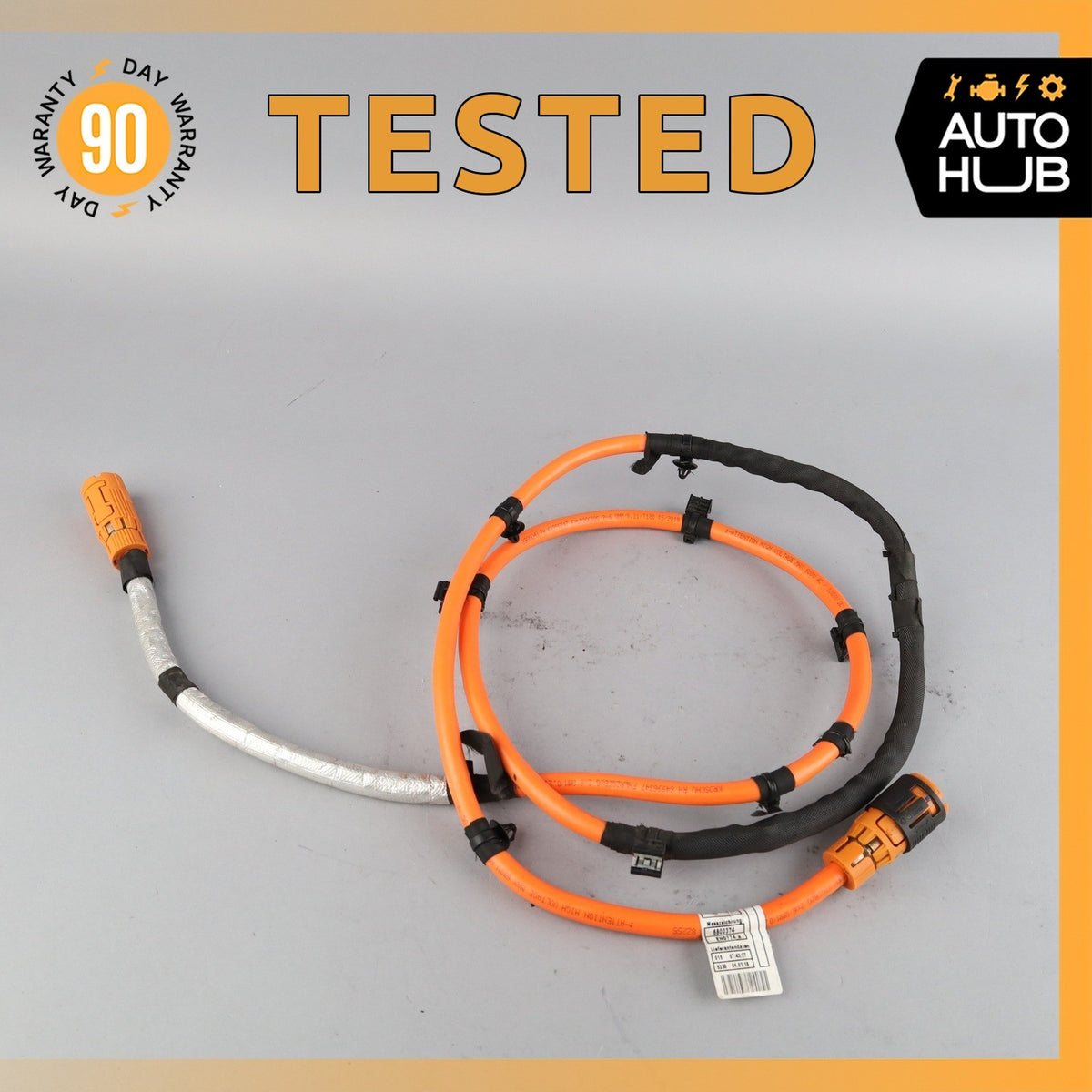 16-18 BMW F15 X5 Hybrid A/C AC Air Compressor Wire Wiring Cable 6800375 OEM - photo 1