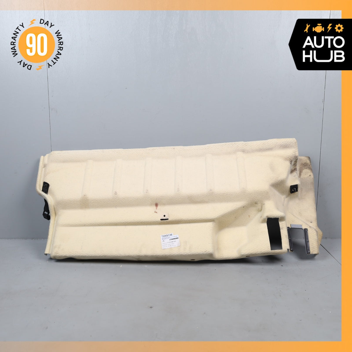 90-02 Mercedes R129 SL500 SL320 Trunk Carpet Fuel Tank Lining Molding Cover OEM - photo 10