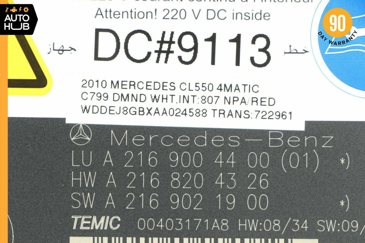 07-10 Mercedes W216 CL550 S63 Front Left or Right Seat Contour Control Module - photo 6