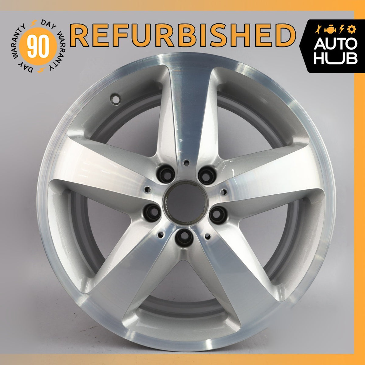 Mercedes R171 SLK350 SLK280 7.5 x 17 17" Wheel Rim Silver 1714010502 OEM - photo 1