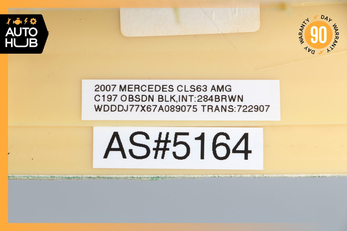 06-11 Mercedes W219 CLS63 CLS55 A Pillar Trim Panel Right Side Suede Beige OEM - photo 12