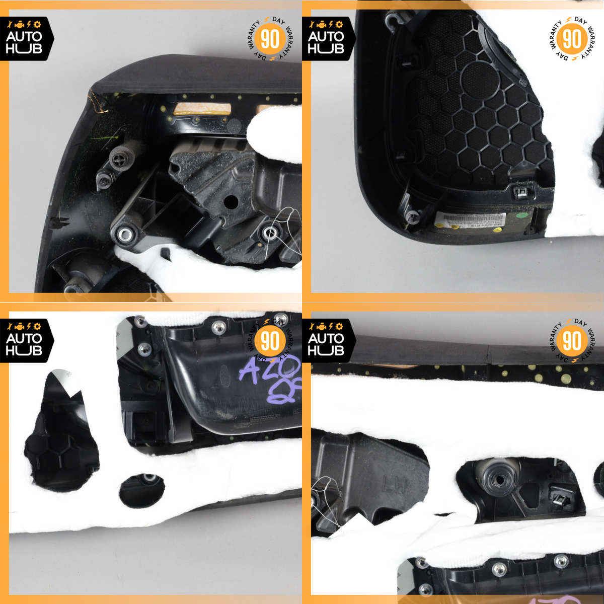 16-21 McLaren 570S 600LT Left Driver Side Interior Door Panel Suede Black OEM - photo 22