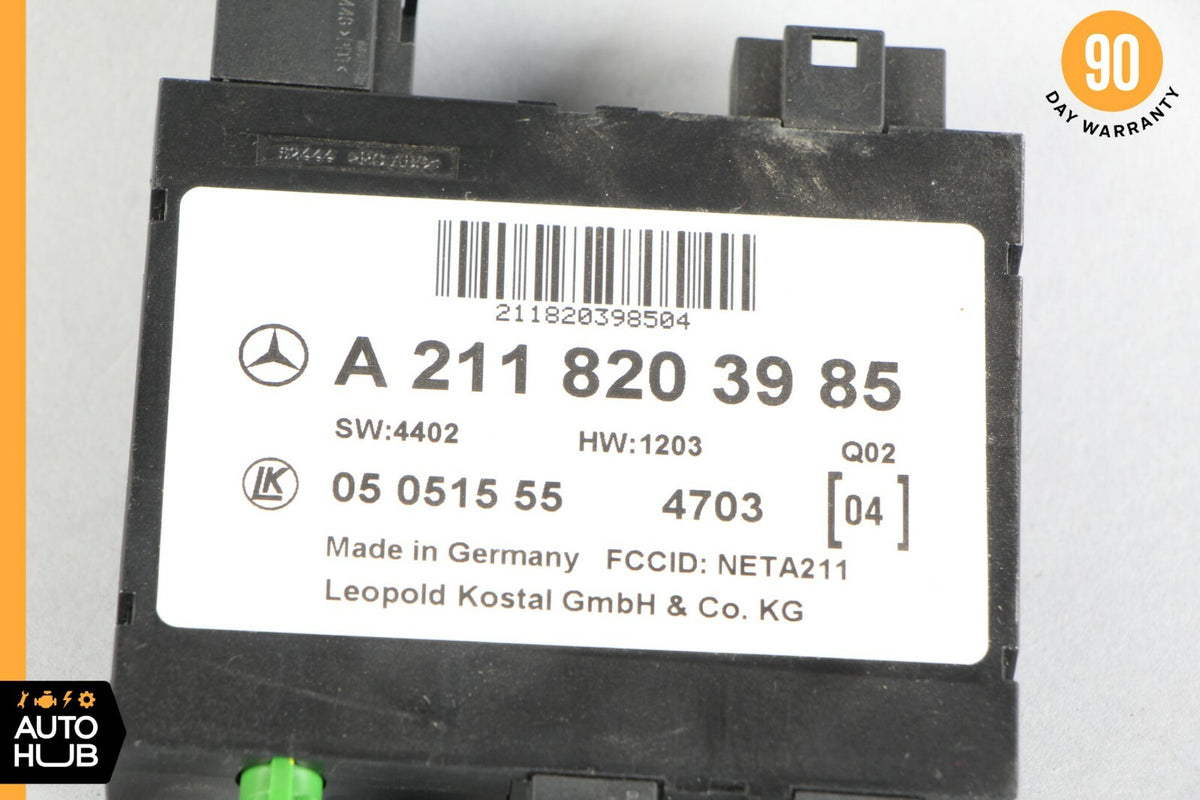 03-11 Mercedes W211 E55 AMG E320 Keyless Go Entry Control Module 2118203985 OEM - photo 7
