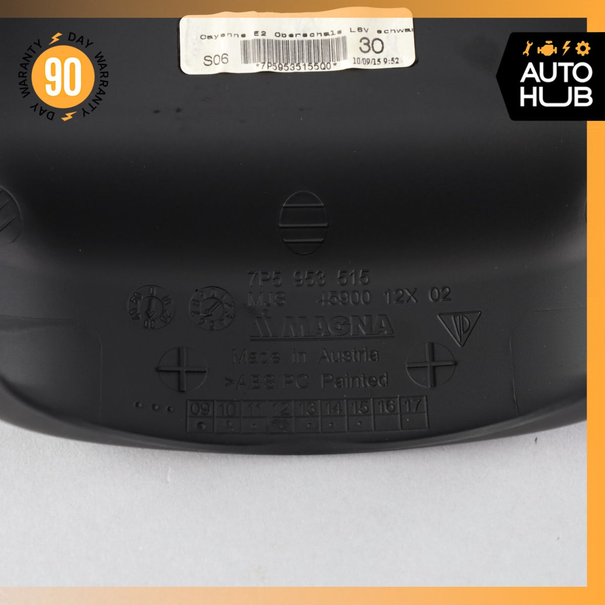 11-18 Porsche Cayenne 958 E-Hybrid Steering Column Cover Trim Black OEM - photo 9