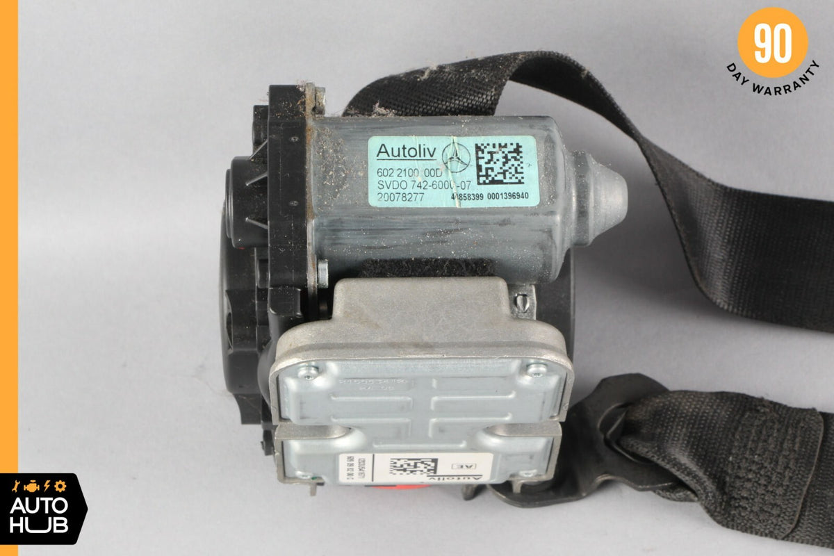 07-09 Mercedes W211 E350 E550 E63 Front Left Driver Side Seat Belt Black OEM - photo 11