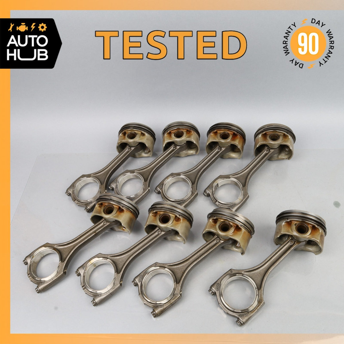 13-14 Audi S8 / Bentley GT 4.0L Engine Piston Connecting Rod Set 079107066EA OEM - photo 1