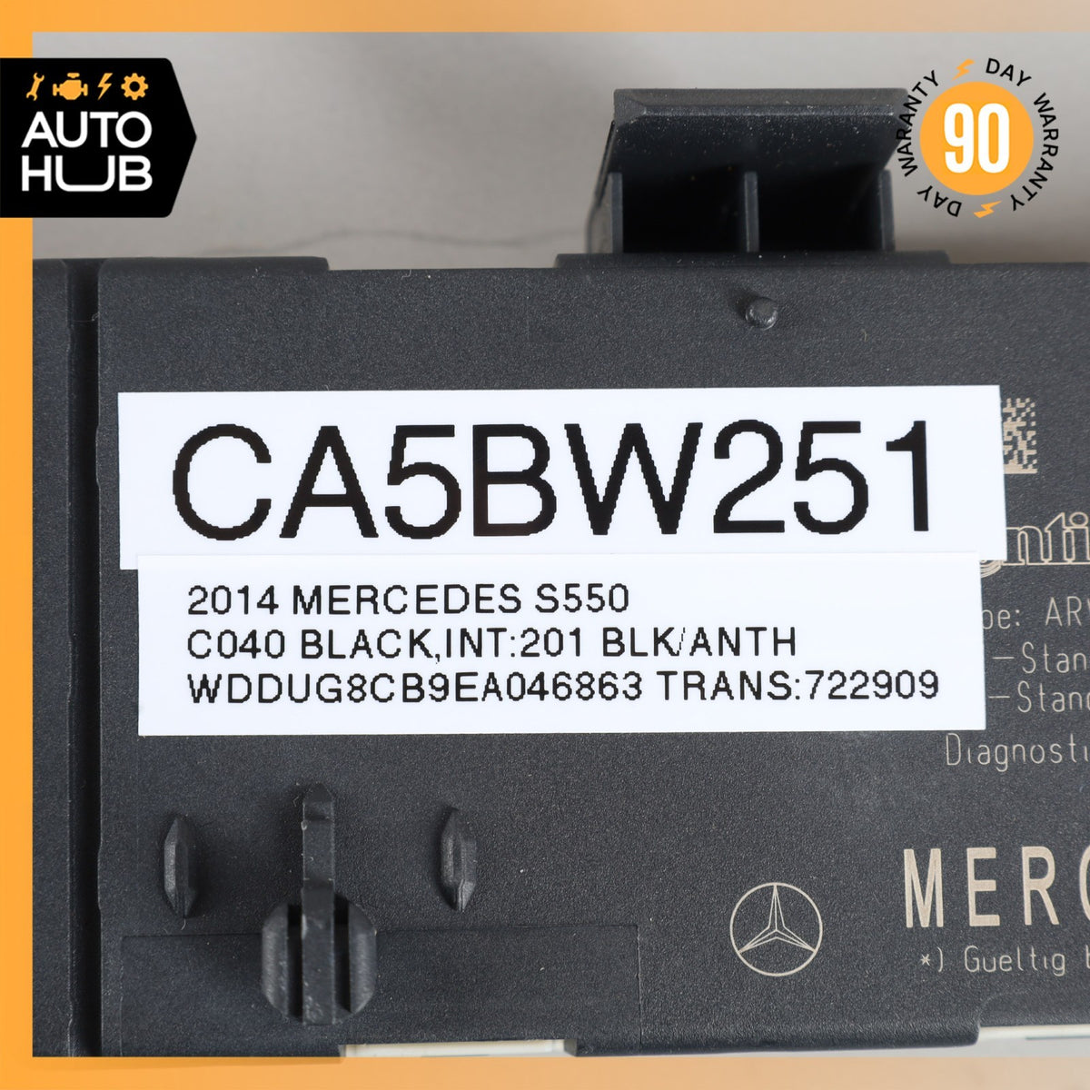 14-18 Mercedes W222 S550 C300 Trunk Release Remote Open Close Module OEM - photo 9