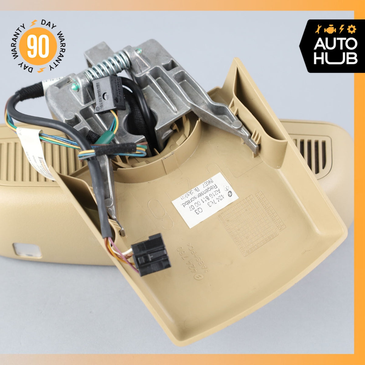 07-10 Mercedes W216 CL63 AMG CL550 CL600 Interior Rear View Mirror Beige OEM - photo 7
