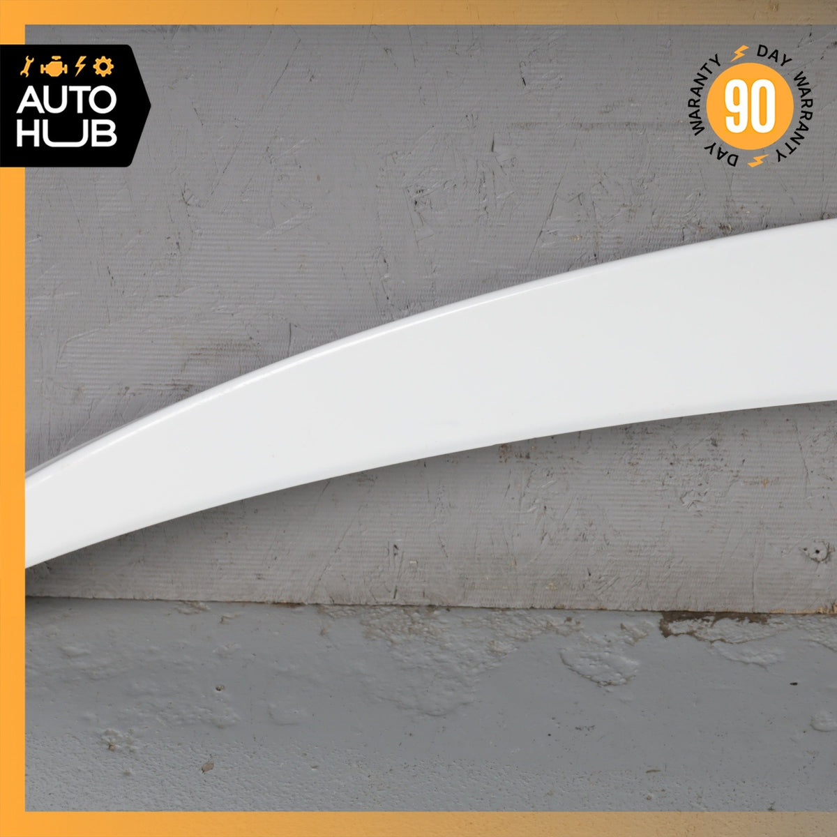 Mercedes W205 C300 C43 AMG Sedan Rear Trunk Lid Spoiler Lip Wing White OEM - photo 6