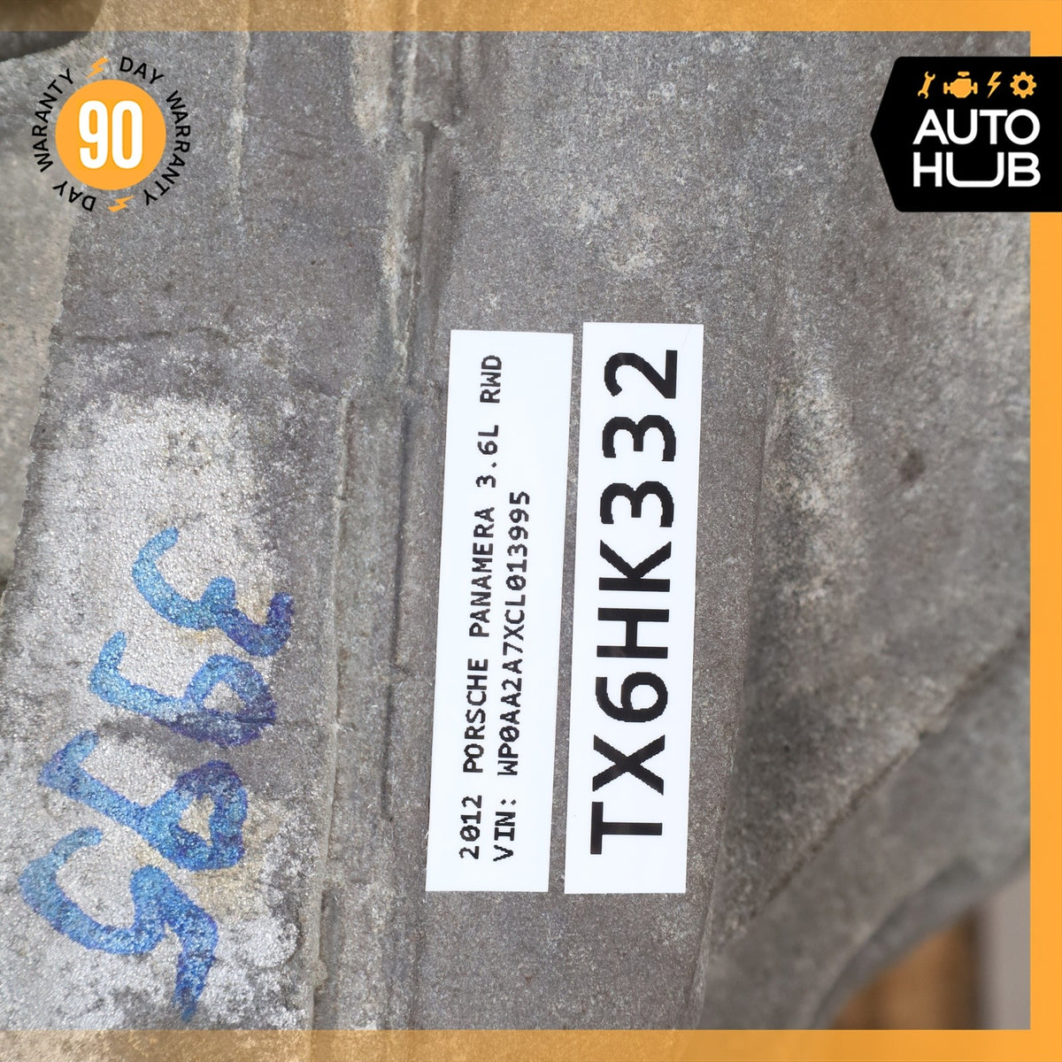 11-16 Porsche Panamera 970 4 3.6L V6 Rear Differential Diff Axle Carrier OEM 68k - photo 13