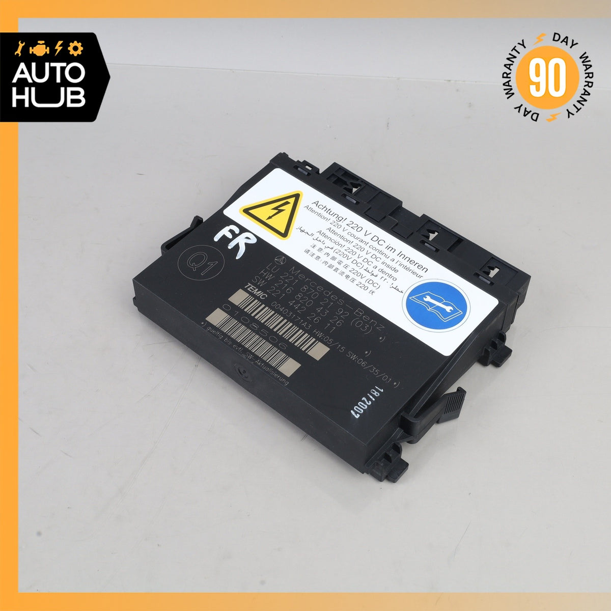 10-14 Mercedes W221 S600 Front Left or Right Seat Contour Control Module OEM - photo 1