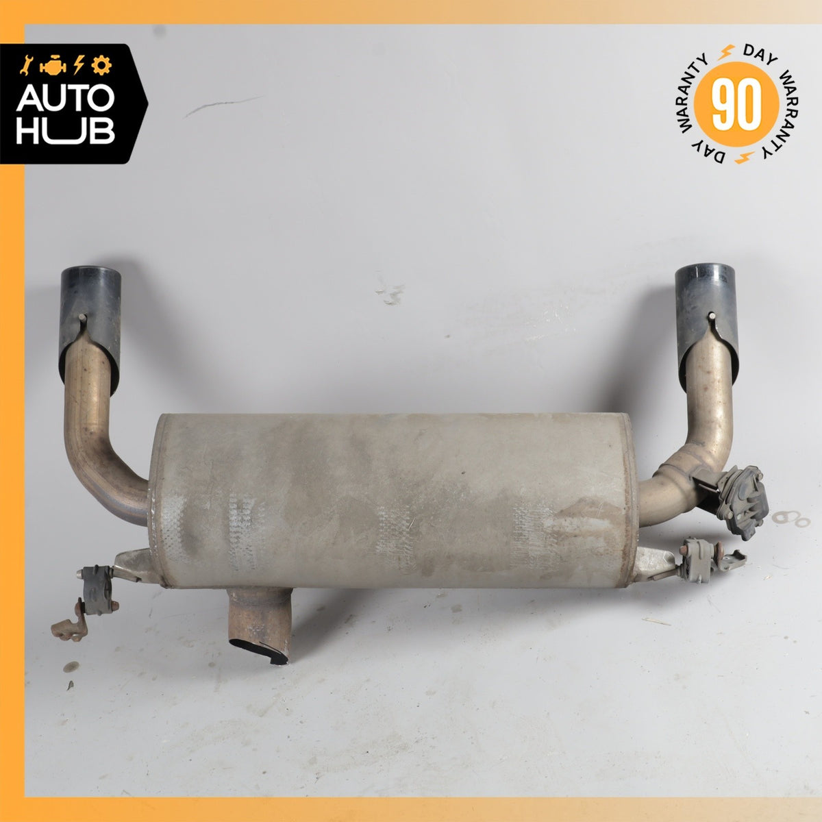 12-16 BMW F33 435i 335i N55 Dual Exhaust Muffler Tips Assembly w/ Valve OEM - photo 1