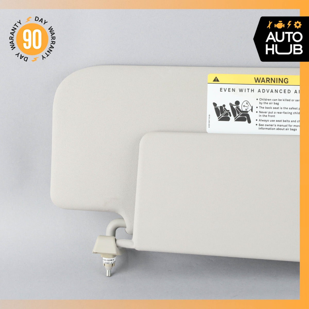 06-12 Mercedes W164 ML350 GL550 Sun Visor Sunvisor Front Left Side Gray OEM - photo 2