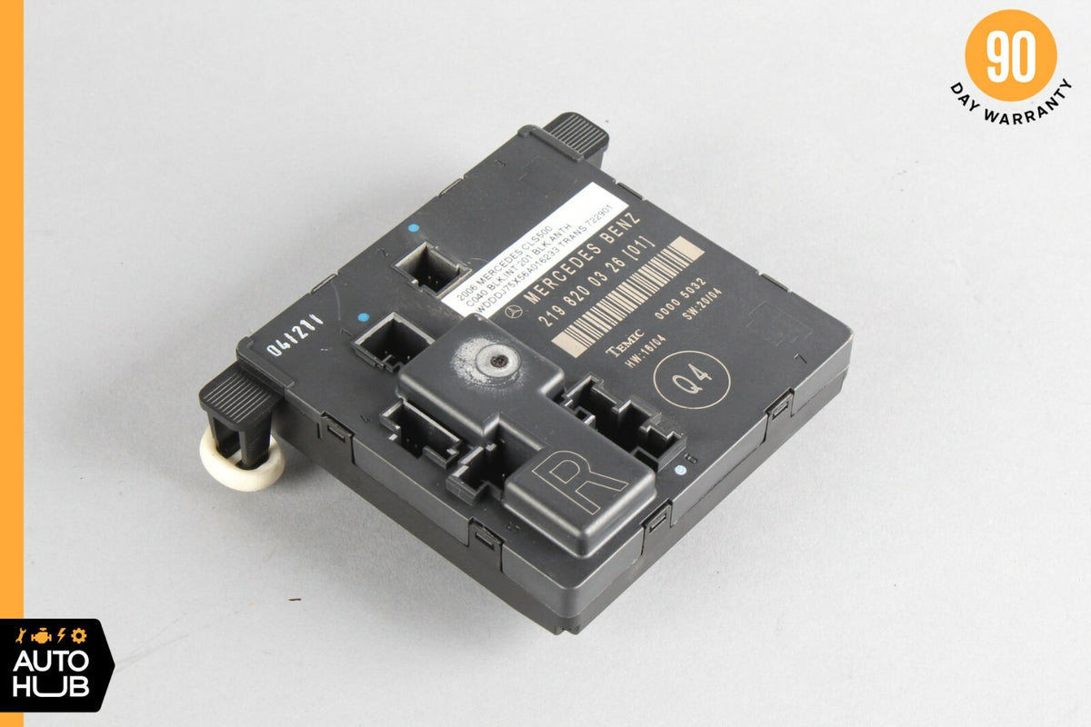 06-11 Mercedes W219 CLS550 CLS500 Rear Right Door Control Module 2198200326 OEM - photo 1