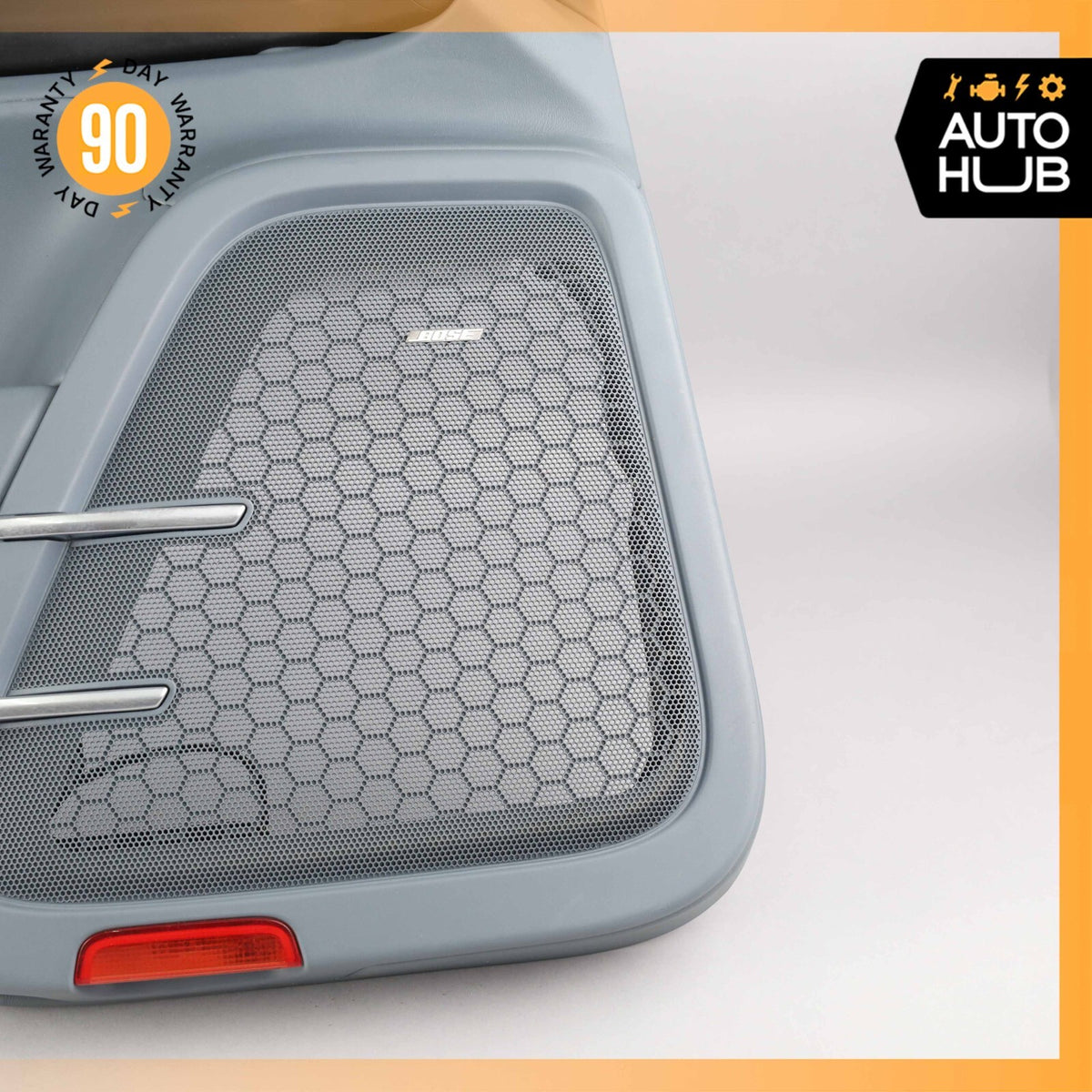 Porsche Cayenne 958 Turbo Rear Left Side Interior Door Panel Leather Blue OEM - photo 6