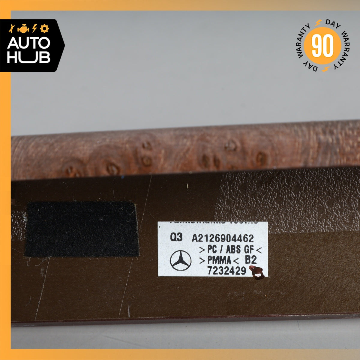 10-13 Mercedes W212 E350 E550 E63 AMG Center Console Right Side Trim Wood OEM - photo 10