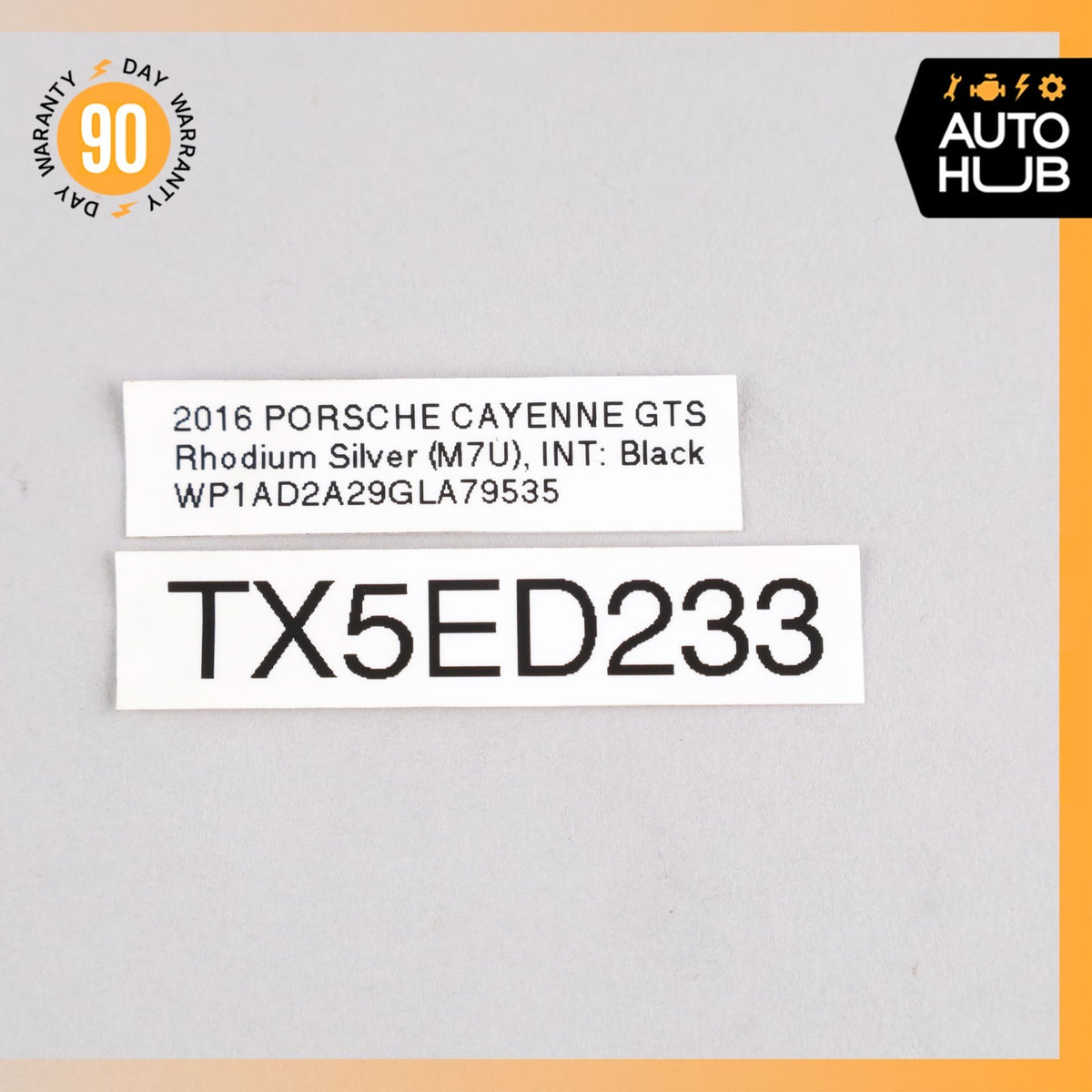 2016 Porsche Cayenne GTS Engine Upper Fuel Injector OEM - photo 9