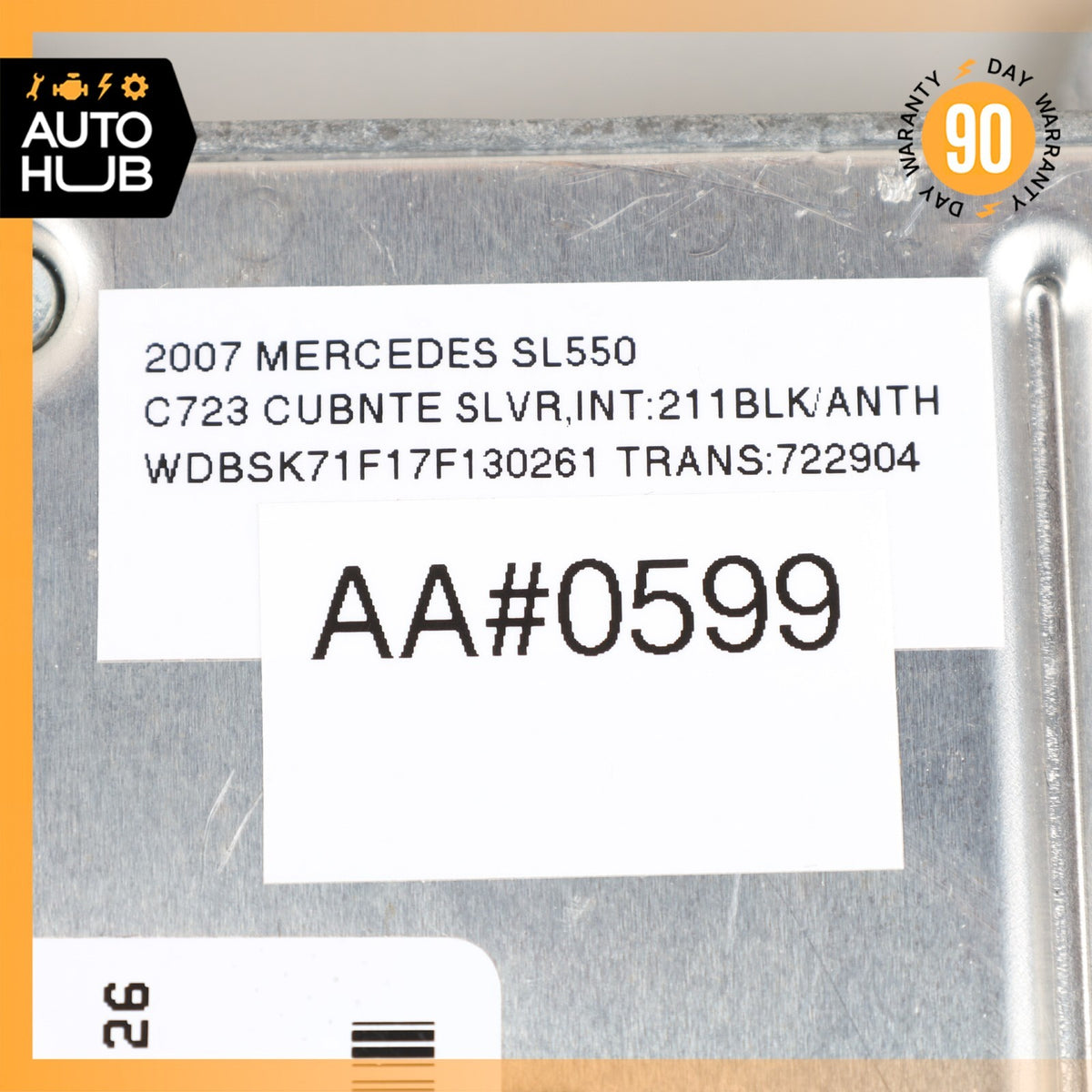 06-12 Mercedes R230 SL550 E350 Communication Control Module 2198200926 OEM - photo 8