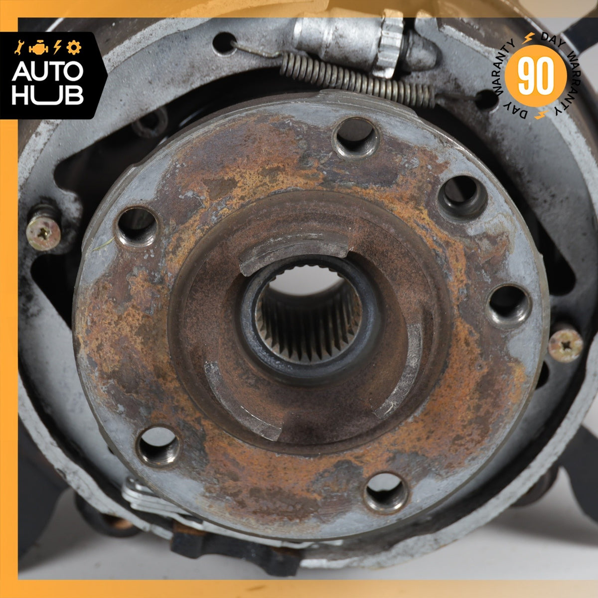 Porsche Cayenne 955 Rear Right Side Spindle Knuckle Hub w/ Shield OEM - photo 6