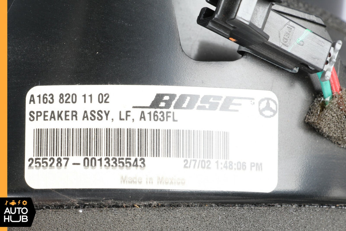 02-05 Mercedes W163 ML320 ML500 Front Left Door Sound Speaker 1638201102 OEM - photo 9