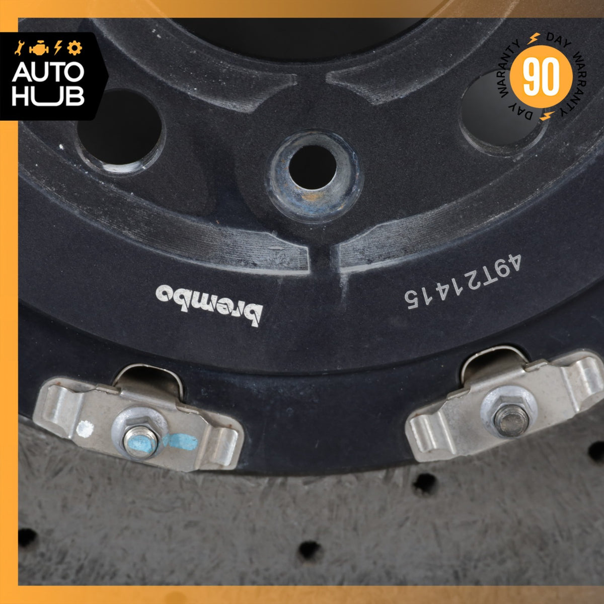 08-16 Aston Martin DB9 DBS Rear Carbon Ceramic Brake Rotor ED232C026CA OEM 22k - photo 10