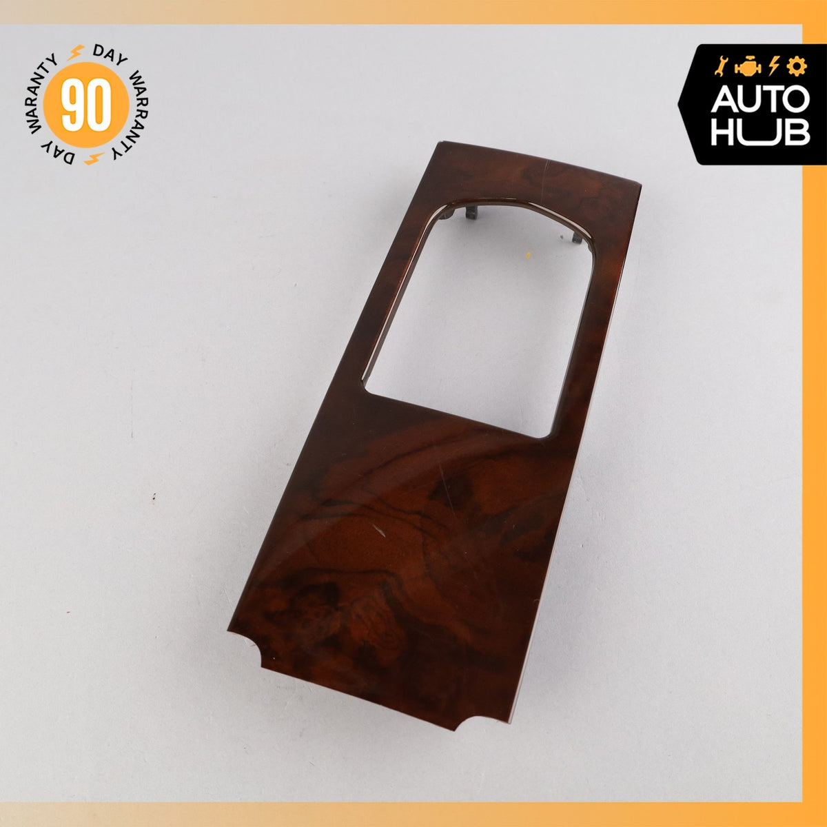 10-16 Porsche Panamera 970 Rear Console Cupholder Bezel Trim Wood OEM - photo 1