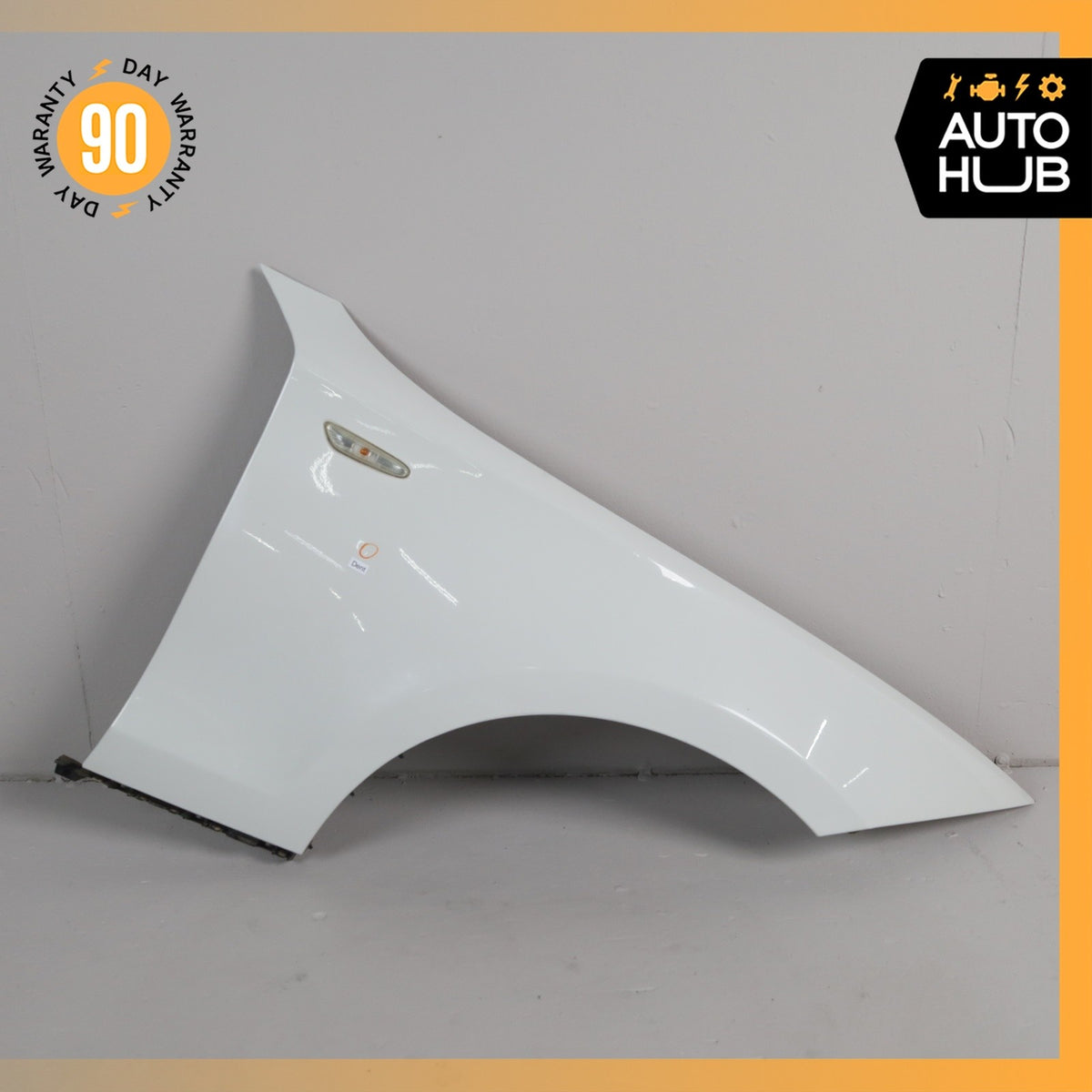 08-13 BMW E88 128i Front Right Side Fender Cover Panel White 41357133228 OEM - photo 1