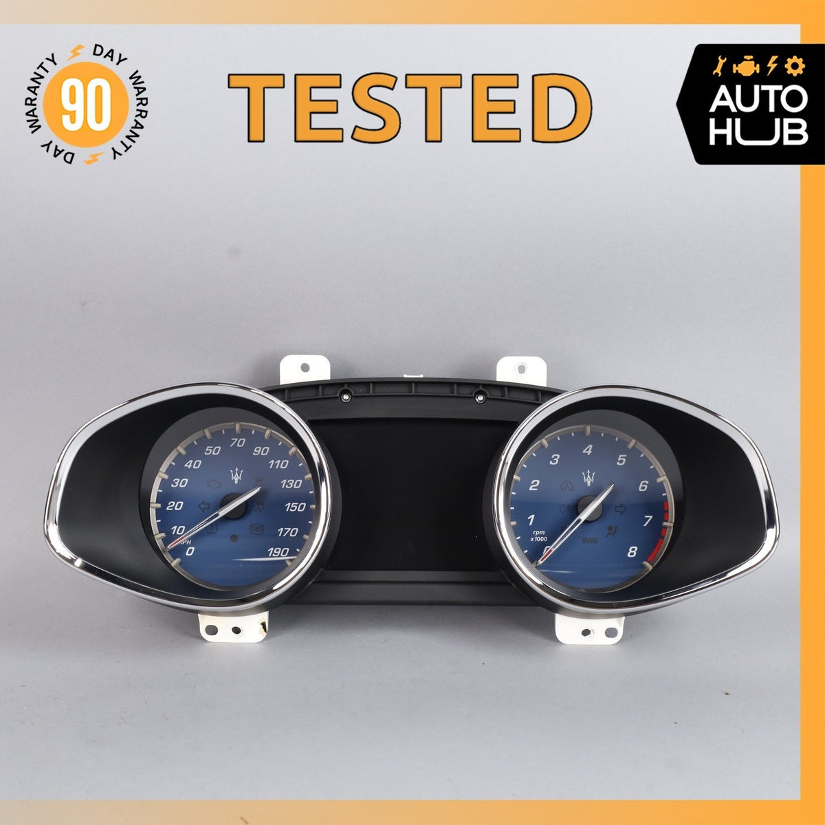 Maserati Quattroporte SQ4 M156 3.0L Instrument Cluster Speedometer OEM 128k - photo 1