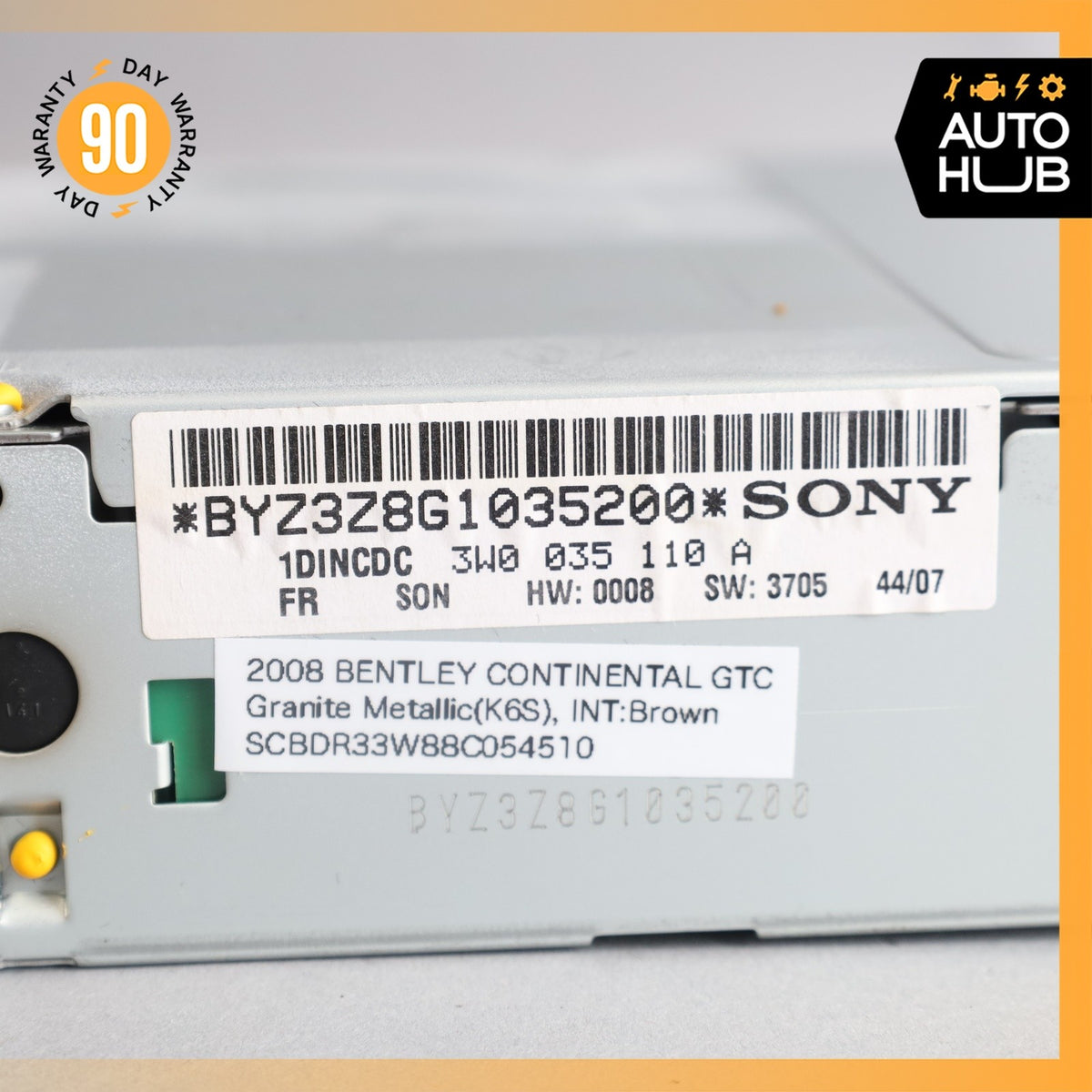 03-13 Bentley Continental GTC GT Flying Spur 6 Disk CD Changer Player OEM 43k - photo 12