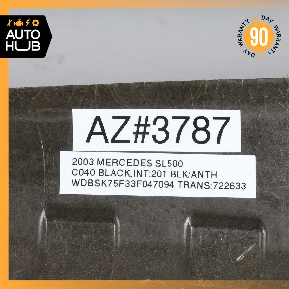 03-06 Mercedes R230 SL500 SL55 Front Right Side Interior Trim Panel A Pillar OEM - photo 12