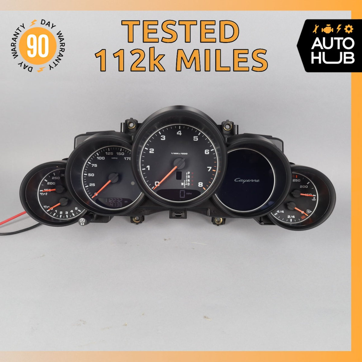 2016 Porsche Cayenne 958 3.6L VR6 Instrument Speedometer Cluster OEM 112k - photo 1