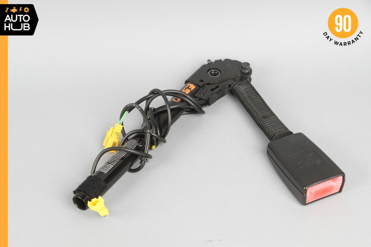 07-09 Mercedes W211 E350 CLS550 Front Right Side Seat Belt Buckle Black OEM - photo 1