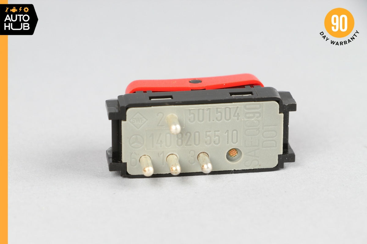 90-95 Mercedes R129 SL320 S500 Hazard Warning Light Switch Button 1408205510 OEM - photo 6