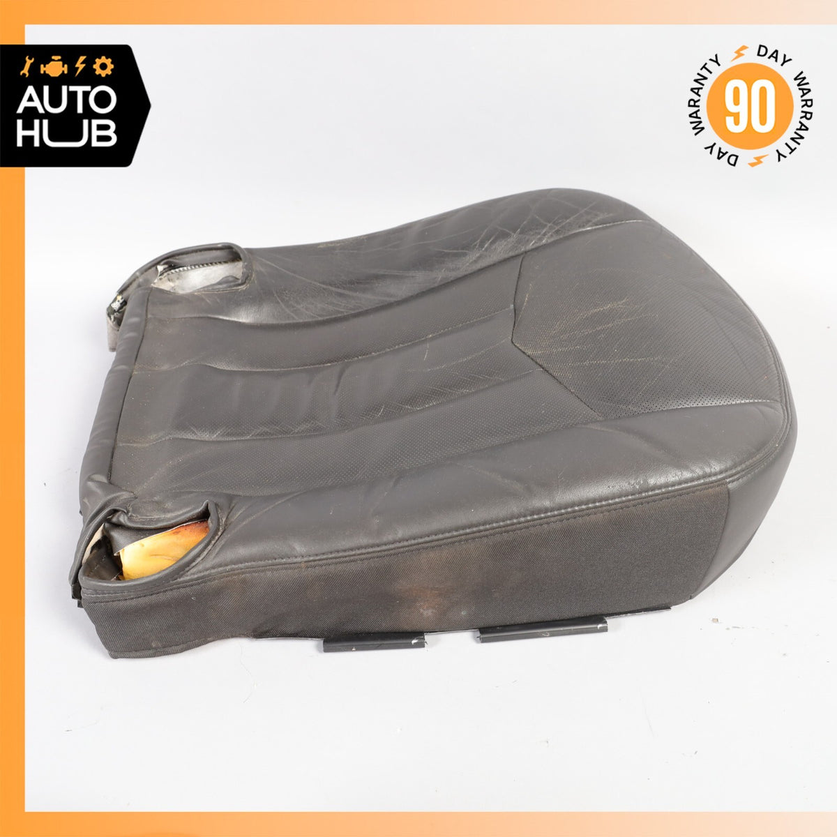 04-08 Cadillac XLR Left Driver Side Bottom Lower Seat Cushion Black OEM - photo 6
