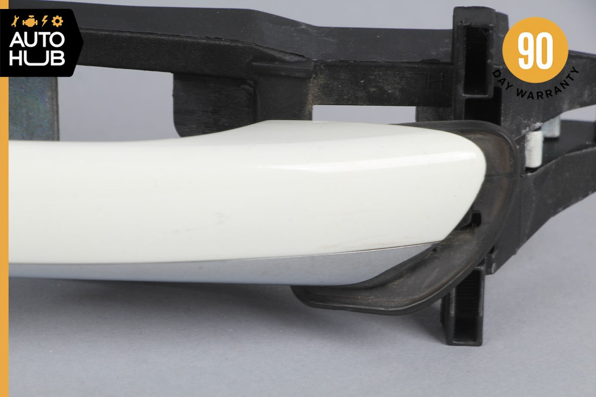 03-09 Mercedes W211 E350 E550 Exterior Door Handle Rear Left Side White OEM - photo 2